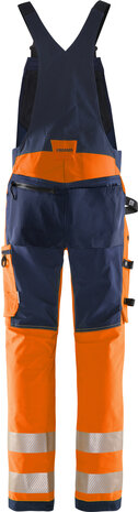 Fristads High vis green Amerikaanse overall stretch klasse 2 1031 Hi-vis oranje/marineblauw