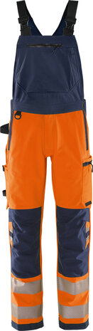 Fristads High vis green Amerikaanse overall stretch klasse 2 1031 Hi-vis oranje/marineblauw