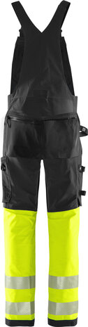 Fristads High vis green Amerikaanse overall stretch klasse 1 1032 Hi-vis geel/zwart