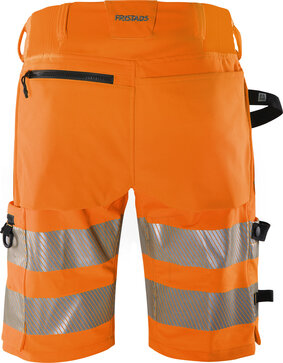 Fristads High vis green stretch korte broek klasse 2 2648 Hi-vis oranje