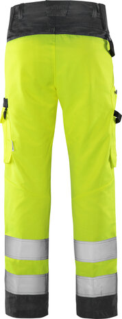 Fristads High vis green broek klasse 2 2651 Hi-vis geel/zwart