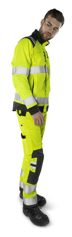 Fristads High vis green broek klasse 2 2651 Hi-vis geel/zwart