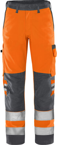 Fristads High vis green broek klasse 2 2651 Hi-vis oranje/grijs