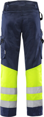 Fristads High vis green broek klasse 1 2649 Hi-vis geel/marineblauw
