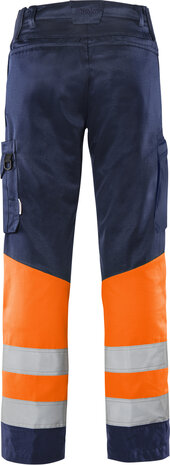 Fristads High vis green broek klasse 1 2668 Hi-vis oranje/marineblauw