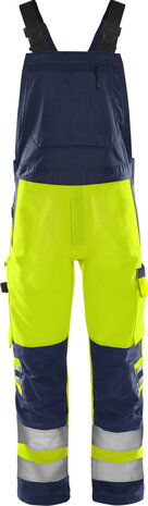 Fristads High vis green Amerikaanse overall klasse 2 1030 Hi-vis geel/marineblauw