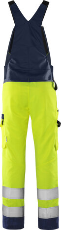 Fristads High vis green Amerikaanse overall klasse 2 1030 Hi-vis geel/marineblauw
