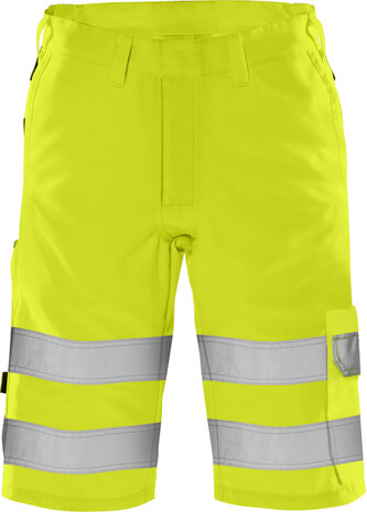 Fristads High vis green korte broek klasse 2 2650 Hi-vis geel