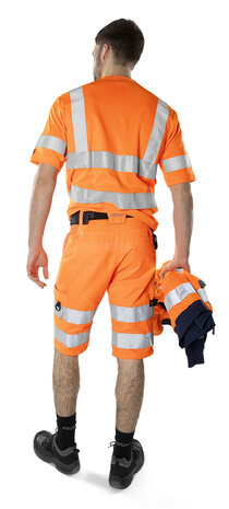 Fristads High vis green korte broek klasse 2 2650 Hi-vis oranje