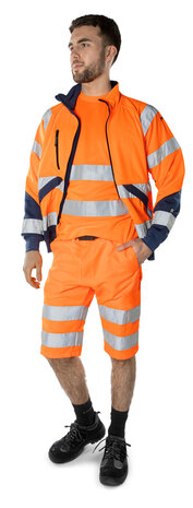 Fristads High vis green korte broek klasse 2 2650 Hi-vis oranje