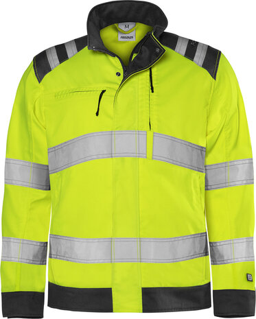 Fristads High vis green jack klasse 3 4067 Hi-vis geel/zwart