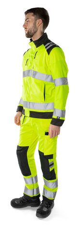 Fristads High vis green jack klasse 3 4067 Hi-vis geel/zwart