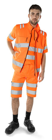 Fristads High vis green vest klasse 2 5067 Hi-vis oranje