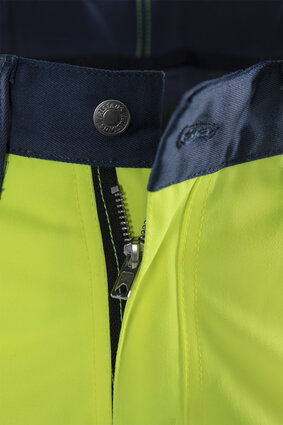 Fristads High vis werkbroek klasse 2 Flexforce Hi-vis geel/marineblauw