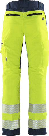 Fristads High vis werkbroek klasse 2 Flexforce Hi-vis geel/marineblauw