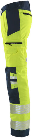 Fristads High vis werkbroek klasse 2 Flexforce Hi-vis geel/marineblauw