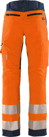 Fristads High vis werkbroek klasse 2 Flexforce Hi-vis oranje/marineblauw