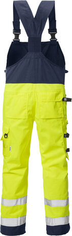 Fristads High vis Amerikaanse overall klasse 2 1014 Hi-vis geel/marineblauw