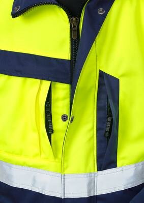Fristads High vis jack klasse 3 4026 Hi-vis geel/marineblauw