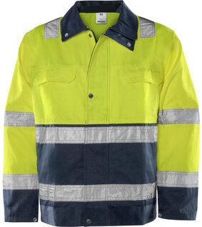 Fristads High vis jack klasse 3 4797 Hi-vis geel/marineblauw
