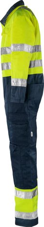 Fristads High vis overall klasse 3 8601 Hi-vis geel/marineblauw