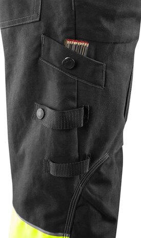 Fristads High vis werkbroek stretch klasse 1 2608 Hi-vis geel/zwart