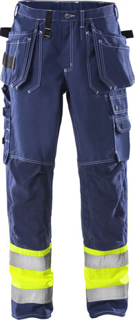 Fristads High vis werkbroek klasse 1 247 blauw