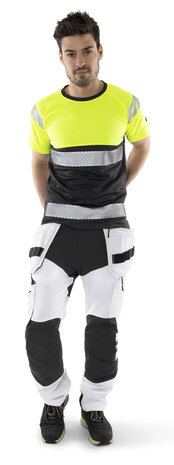 Fristads High vis T-shirt klasse 1 7518 Hi-vis geel/zwart