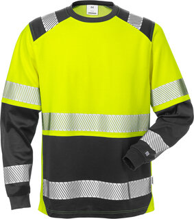 Fristads High vis T-shirt lange mouwen klasse 2 7457 Hi-vis geel/zwart