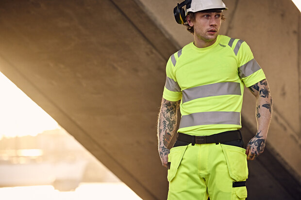 Fristads Hogezichtbaarheids T-shirt klasse 3 7860 Hi-vis geel