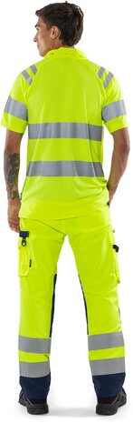 Fristads Hogezichtbaarheids poloshirt klasse 3 7861 Hi-vis geel