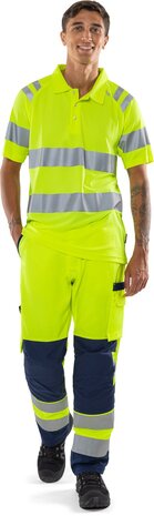 Fristads Hogezichtbaarheids poloshirt klasse 3 7861 Hi-vis geel