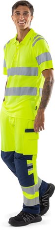 Fristads Hogezichtbaarheids poloshirt klasse 3 7861 Hi-vis geel