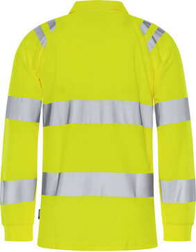 Fristads Hogezichtbaarheids poloshirt met lange mouw klasse 3 7864 Hi-vis geel