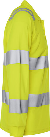 Fristads Hogezichtbaarheids poloshirt met lange mouw klasse 3 7864 Hi-vis geel