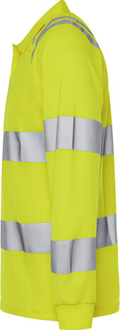 Fristads Hogezichtbaarheids poloshirt met lange mouw klasse 3 7864 Hi-vis geel