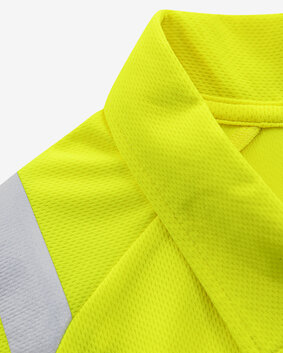 Fristads Hogezichtbaarheids poloshirt met lange mouw klasse 3 7864 Hi-vis geel