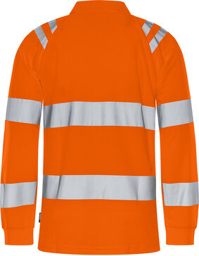 Fristads Hogezichtbaarheids poloshirt met lange mouw klasse 3 7864 Hi-vis oranje