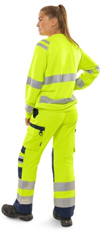 Fristads Hogezichtbaarheids sweater klasse 3 7862 Hi-vis geel