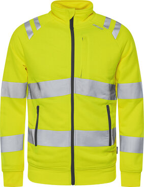 Fristads Hogezichtbaarheids sweatjack klasse 3 7863 Hi-vis geel