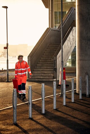 Fristads Hogezichtbaarheids sweatjack klasse 3 7863 Hi-vis oranje