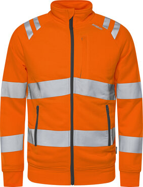 Fristads Hogezichtbaarheids sweatjack klasse 3 7863 Hi-vis oranje