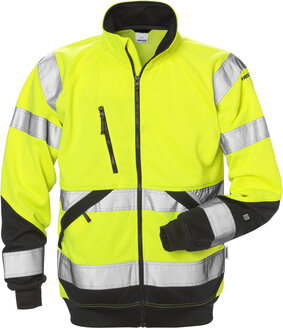 Fristads High vis sweatjack klasse 3 7426 Hi-vis geel/zwart