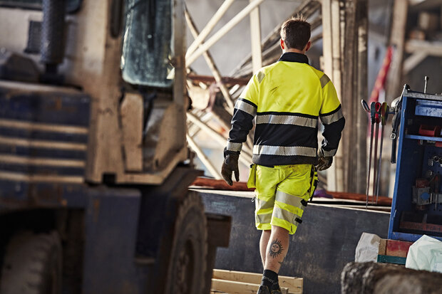 Fristads High vis sweatjack klasse 1 4517 Hi-vis geel/zwart