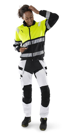 Fristads High vis sweatjack klasse 1 4517 Hi-vis geel/zwart