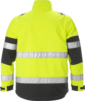 Fristads High vis softshelljack klasse 2 4083 Hi-vis geel/zwart