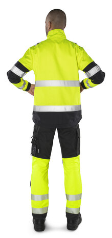 Fristads High vis softshelljack klasse 2 4083 Hi-vis geel/zwart