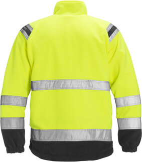 Fristads High vis fleecejack winddicht klasse 3 4041 Hi-vis geel/zwart