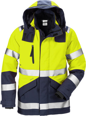 Fristads High vis gore-tex shelljack klasse 3 4988 Hi-vis geel/marineblauw