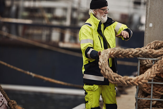 Fristads High vis gore-tex shelljack klasse 3 4988 Hi-vis geel/zwart